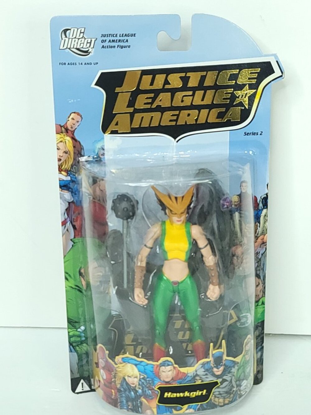 DC Direct Toys Justice League of America Hawkgirl 7” Figure Bubble Is Loose NEW